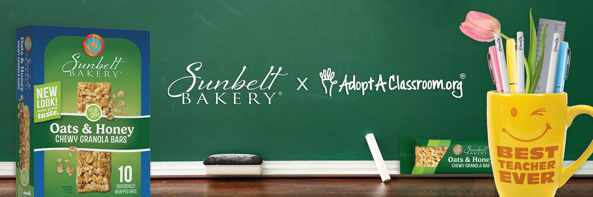 AdoptAClassroom.org x Sunbelt Bakery 2026 Partnership