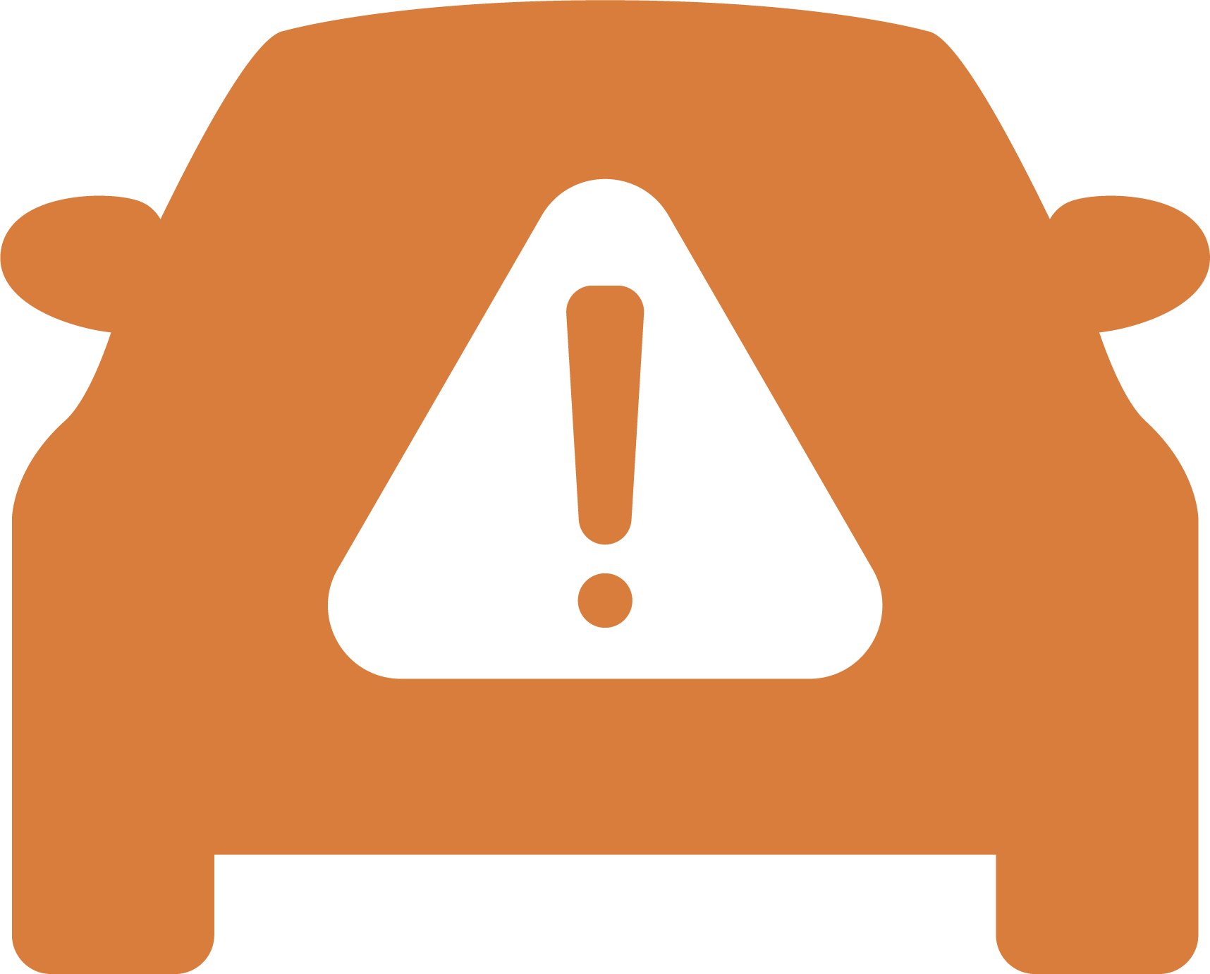 A blue car with a clock and an arrow around it.