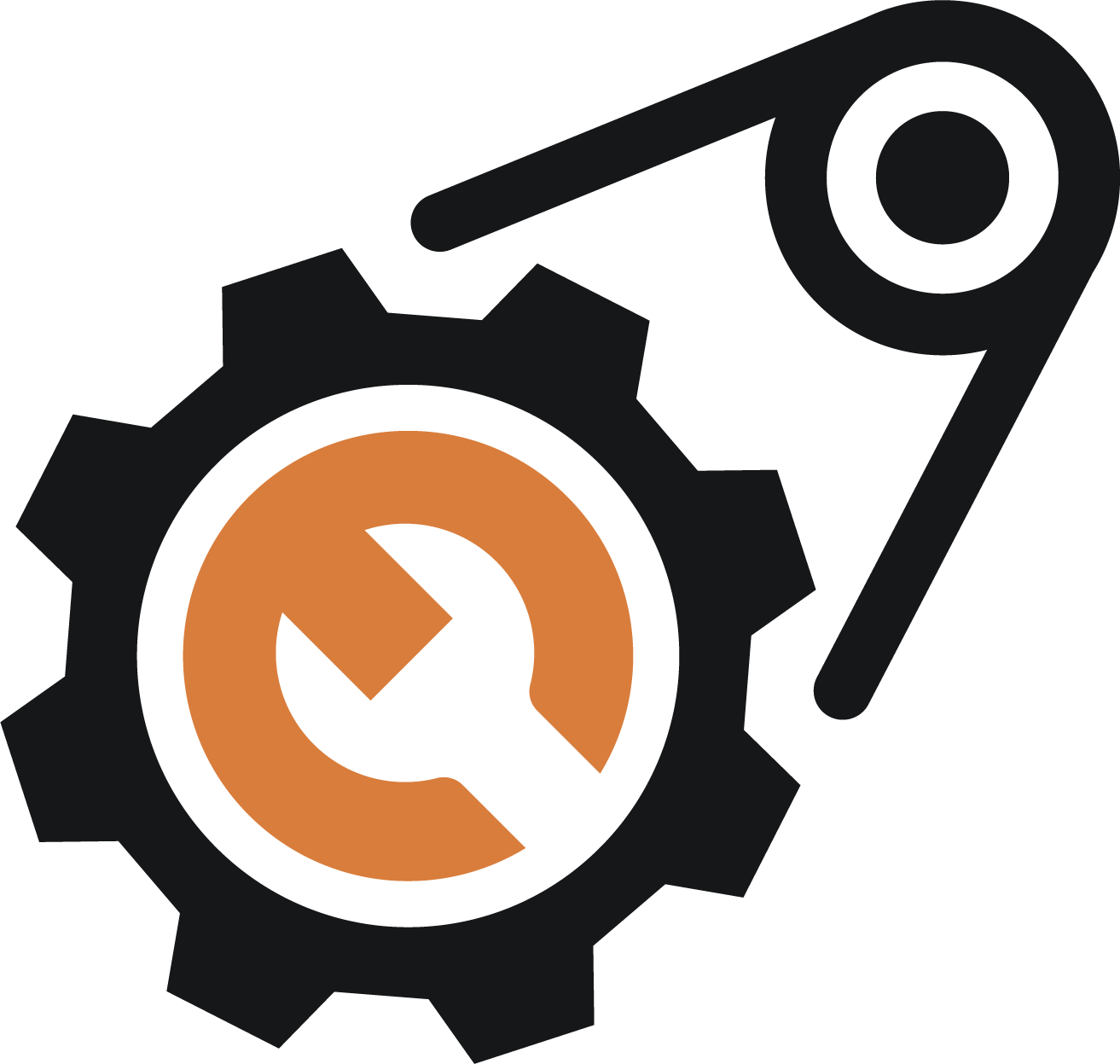 A blue circle with a white circle in the middle on a white background.