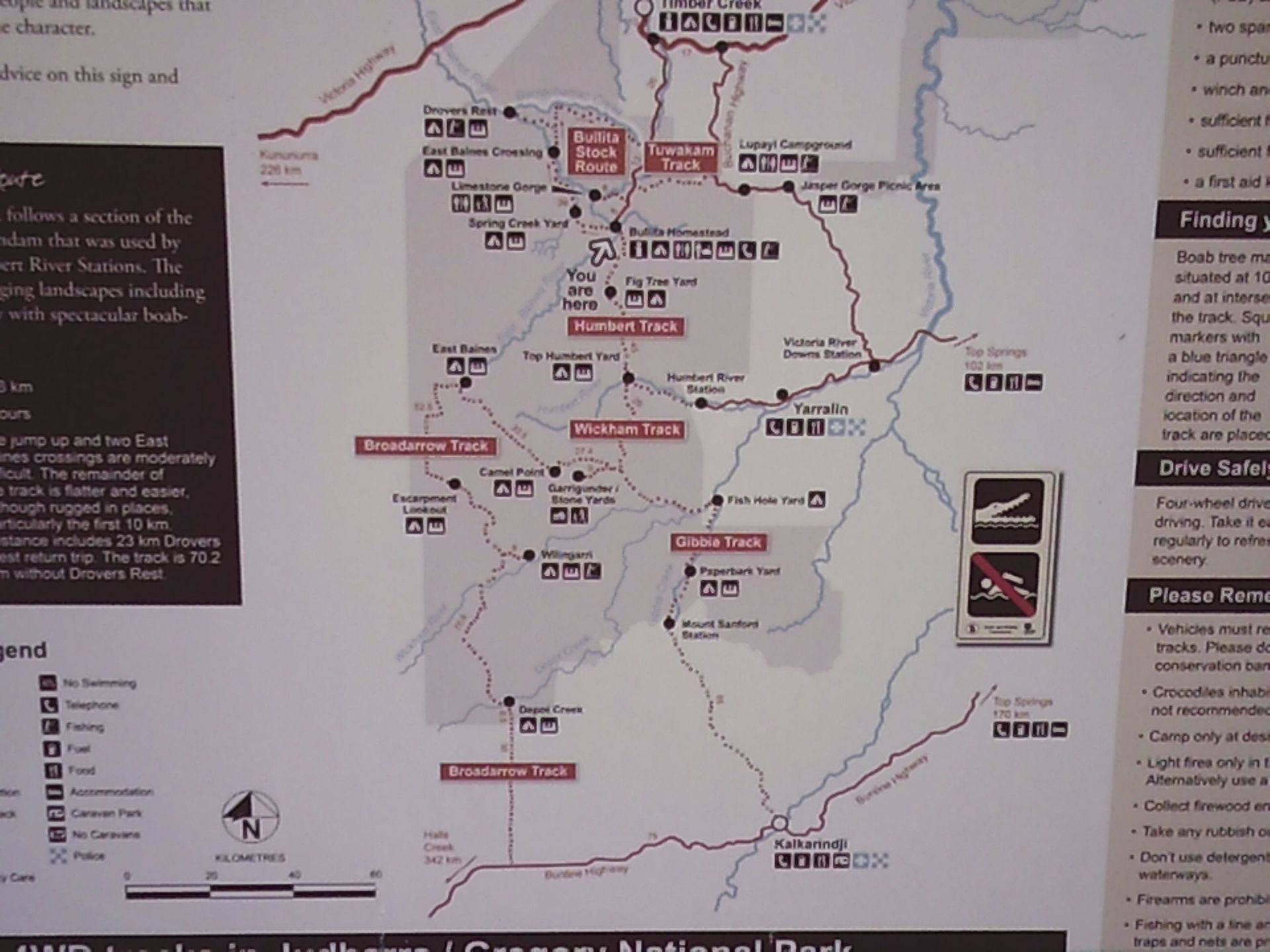 A map of a national park shows a lot of roads