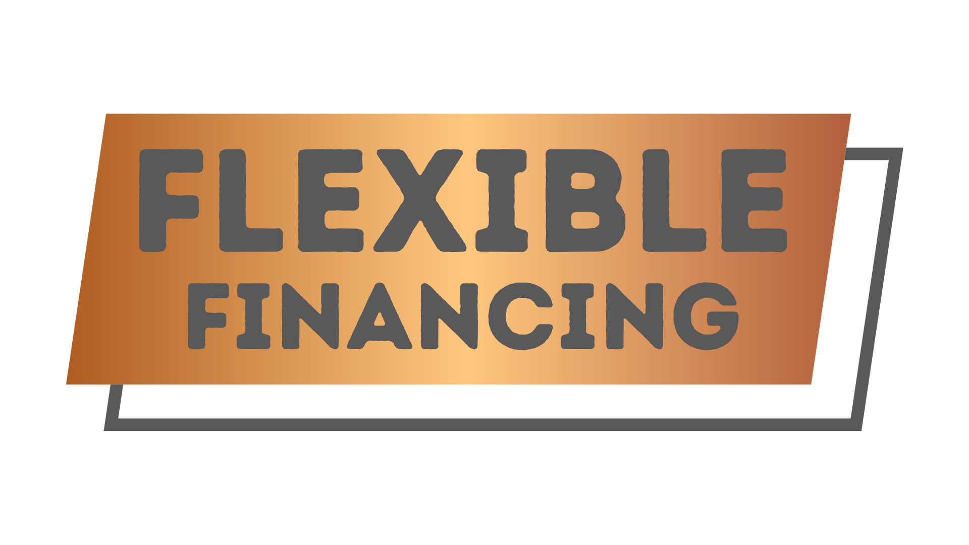 A logo for flexible financing is shown on a white background.