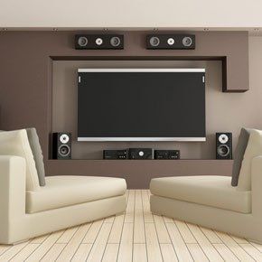 television with full sound system