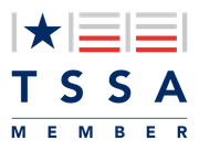 A logo for a tssa member with a star in the middle.