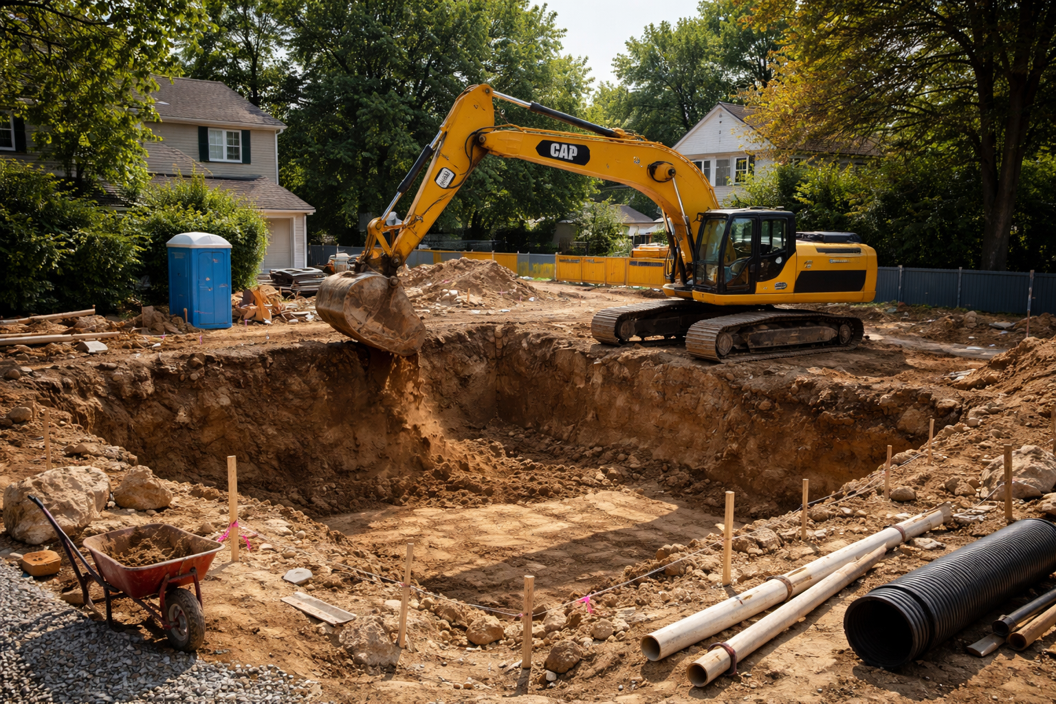 A man is kneeling on the floor applying tile adhesive.
