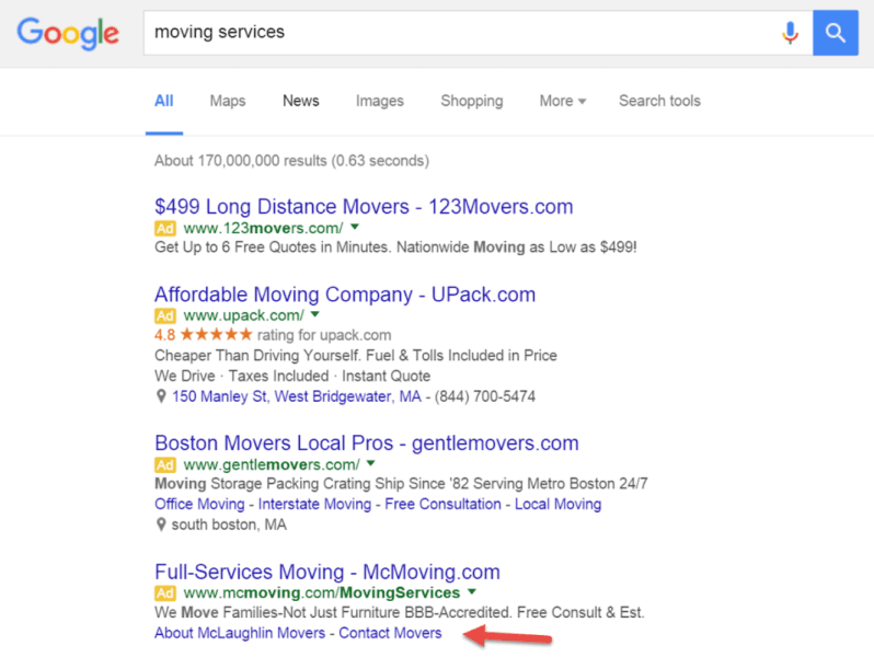 SERP search engine results page