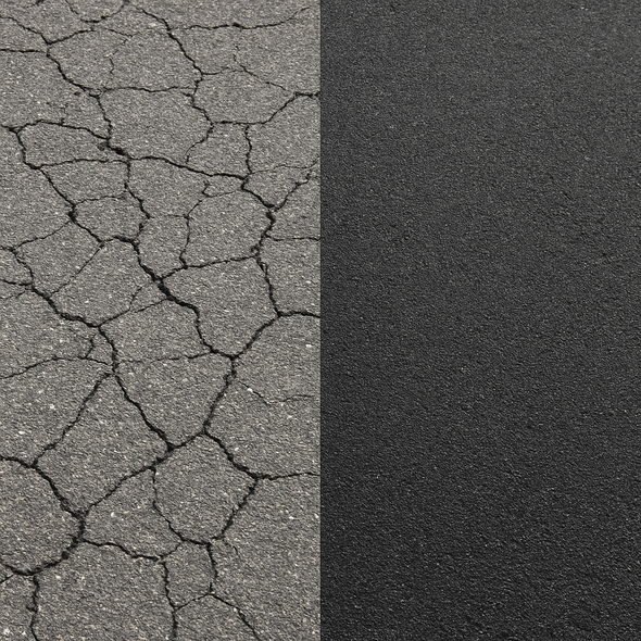 Before and After Asphalt Resurfacing