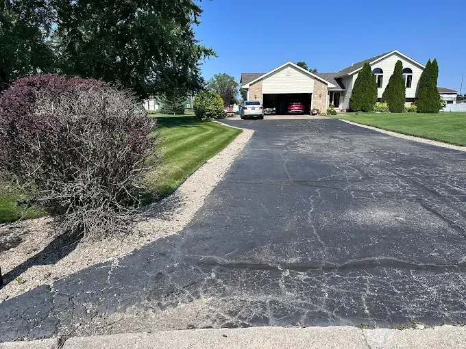 Before new drive ways as installed Valparaiso