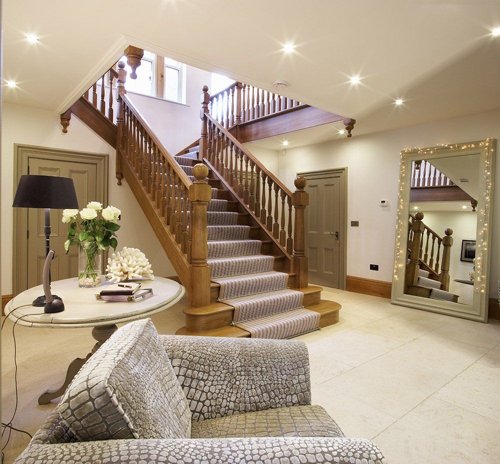 Wooden feature staircase