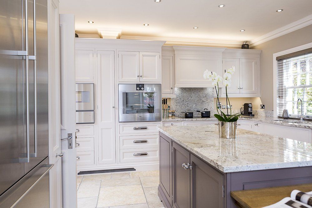 Edwardian Hand Painted kitchen cupboards