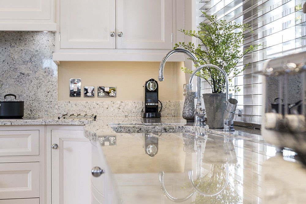 Edwardian Hand Painted Marble Counters