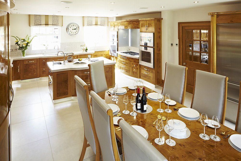 Burr Oak dining table