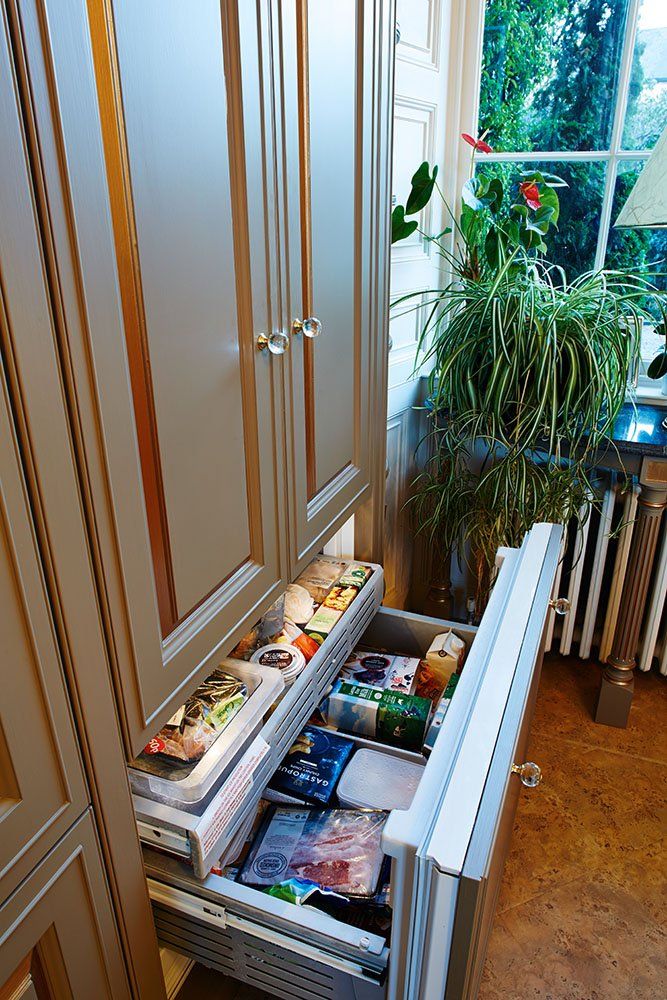 Hand painted kitchen larder