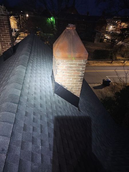 View from a dark roof