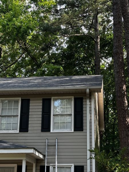 House exterior with gray siding