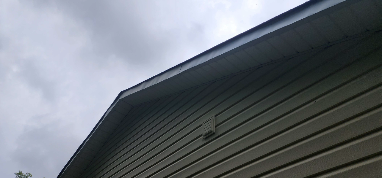 Low-angle view of a house 