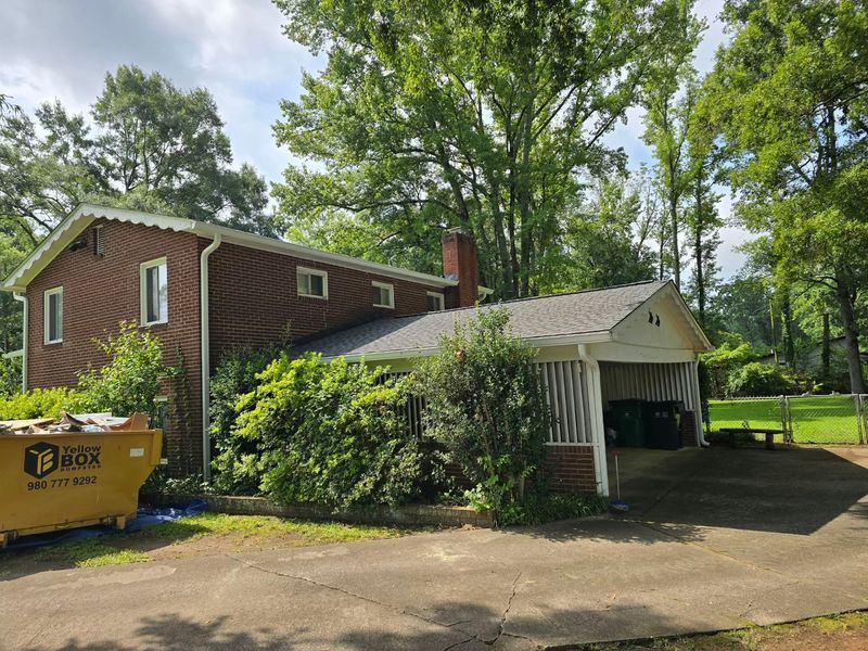 Brick house with carport