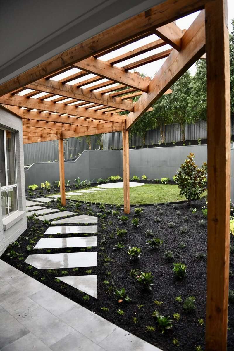 shed with wooden roof