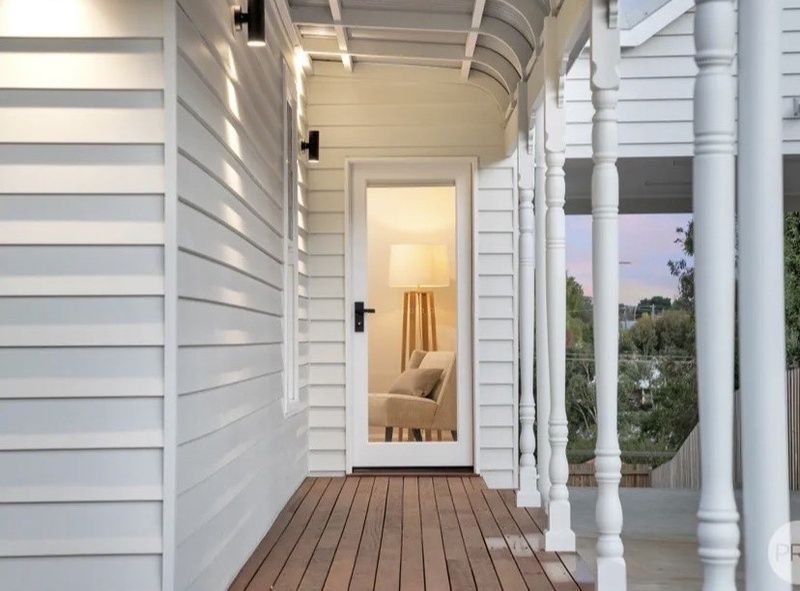 outer door with wooden veranda