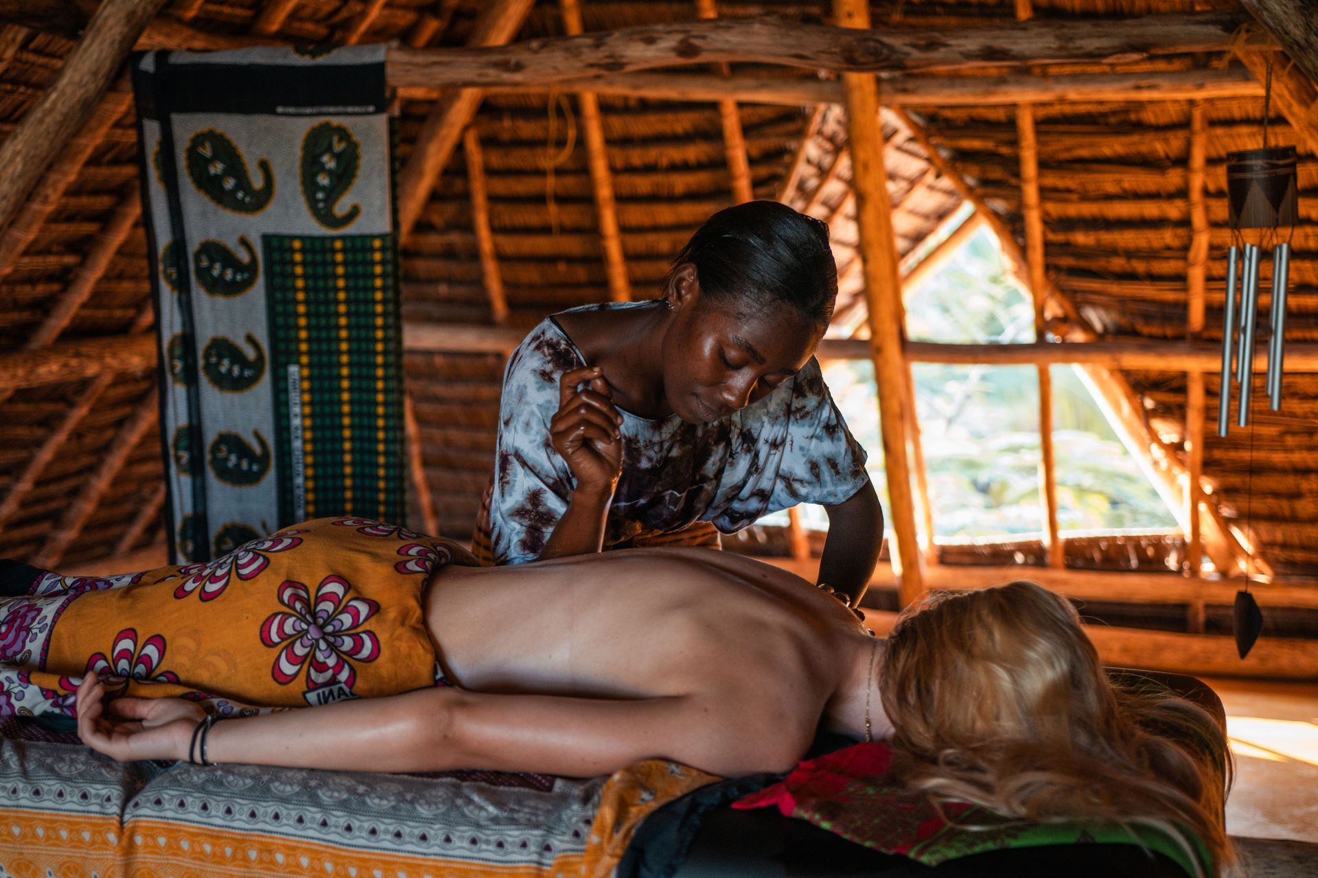 Enjoy a massage on the rooftop