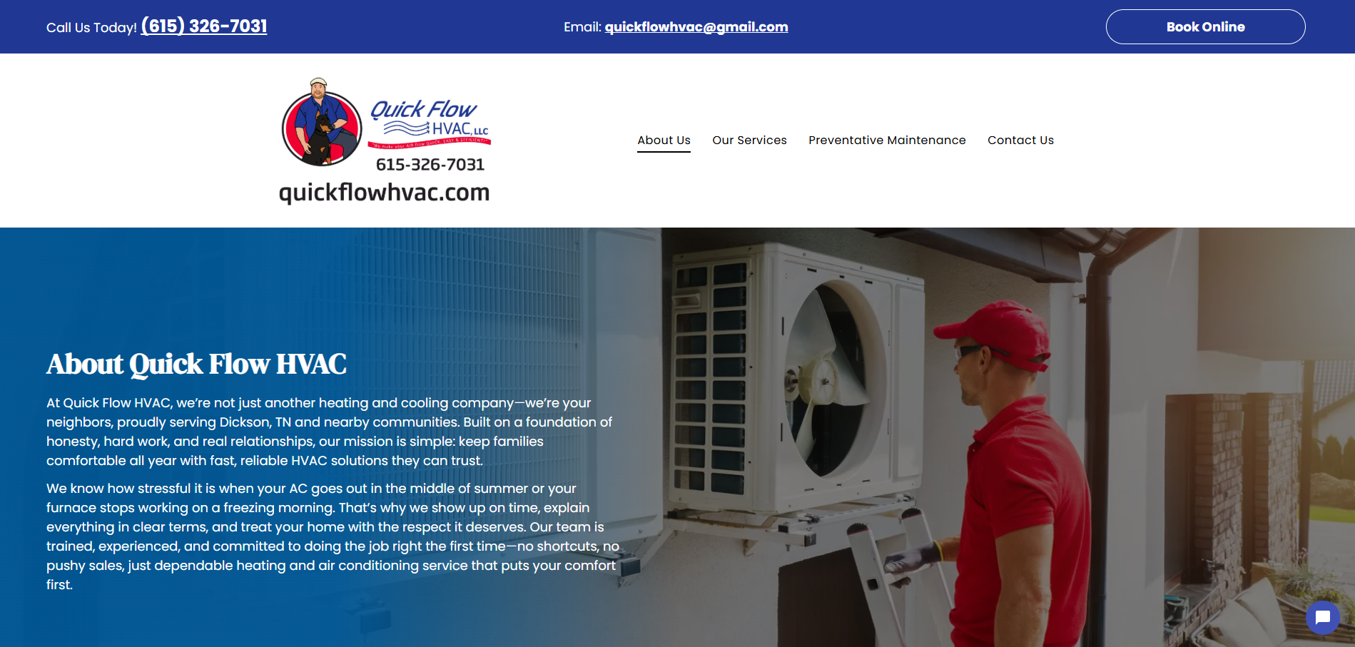 Quick Flow About HVAC Experts - Dickson, TN - Quick Flow HVAC
