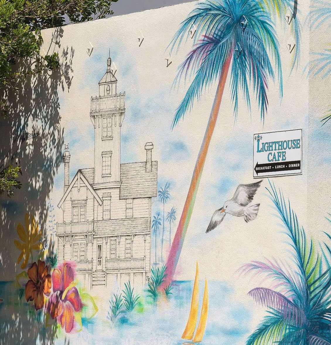 lighthouse mural