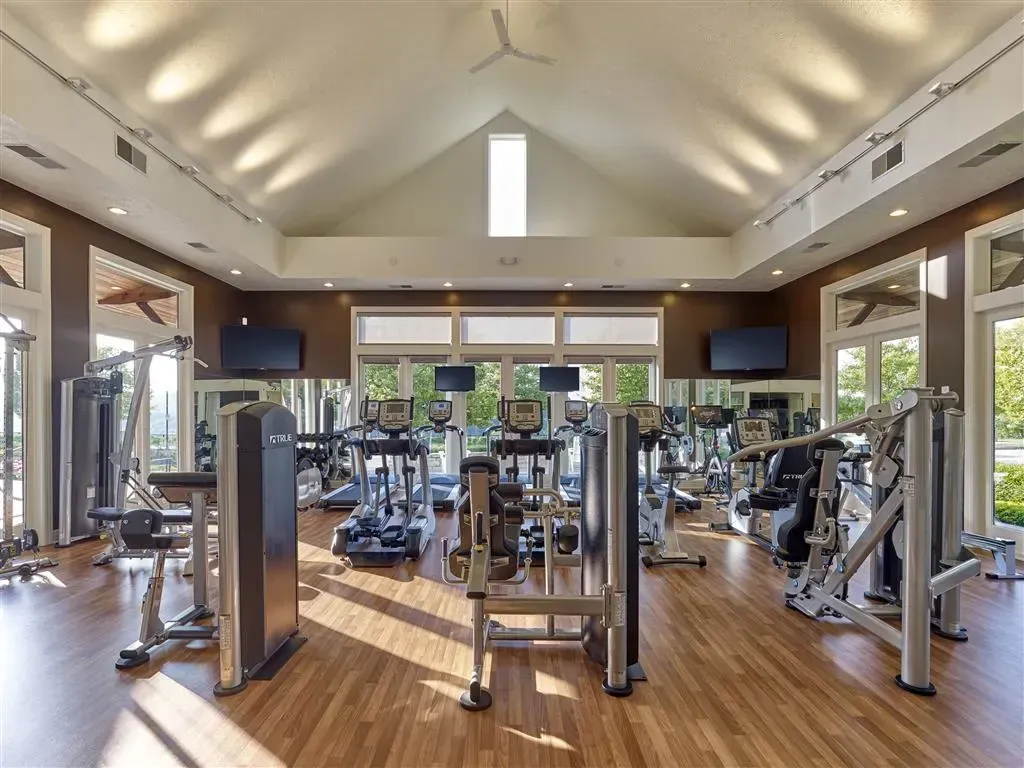 Gym photo with plenty of natural light