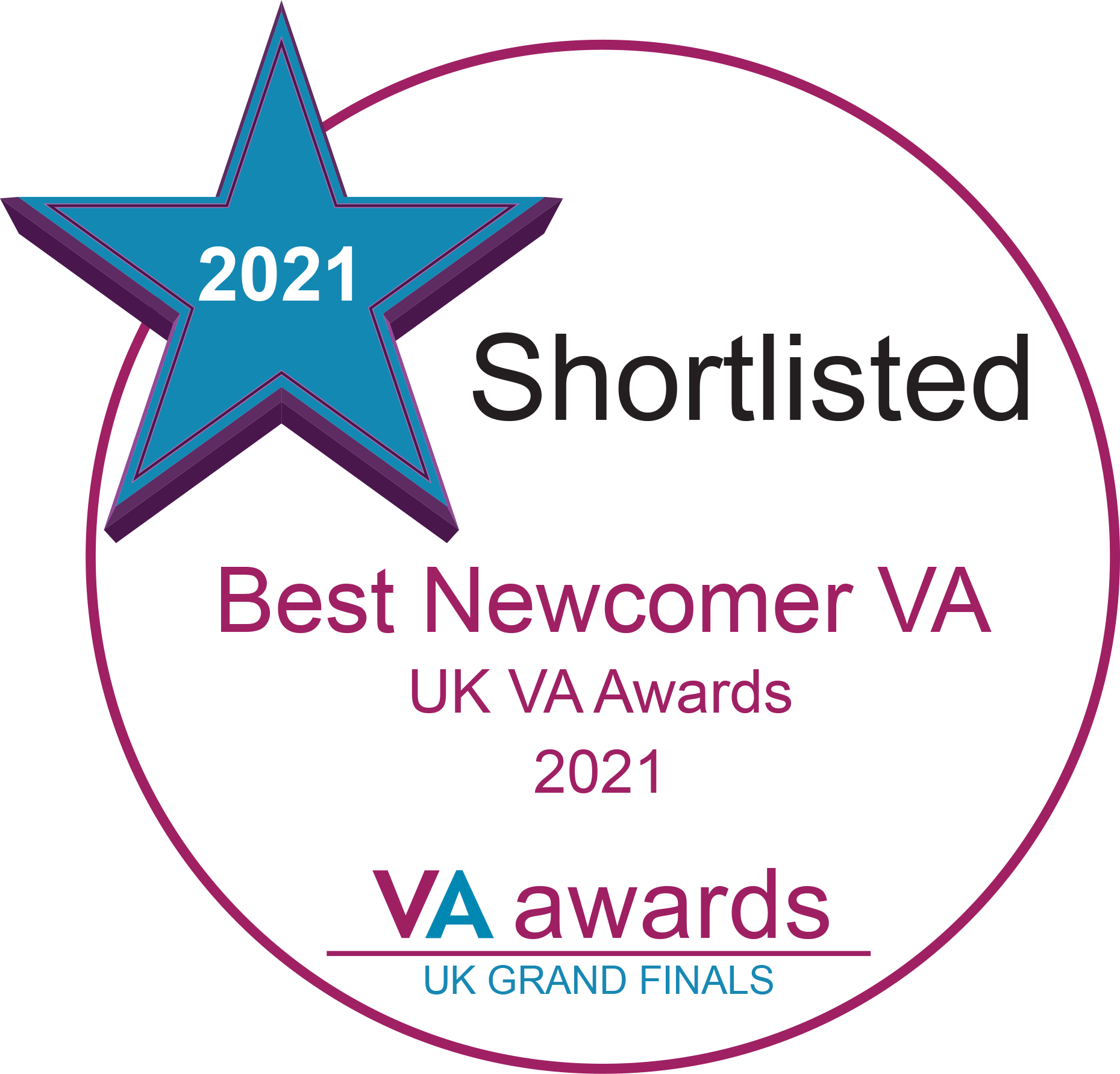 Admin Queen Shortlisted for Best Newcomer VA 2021 UK VA Awards