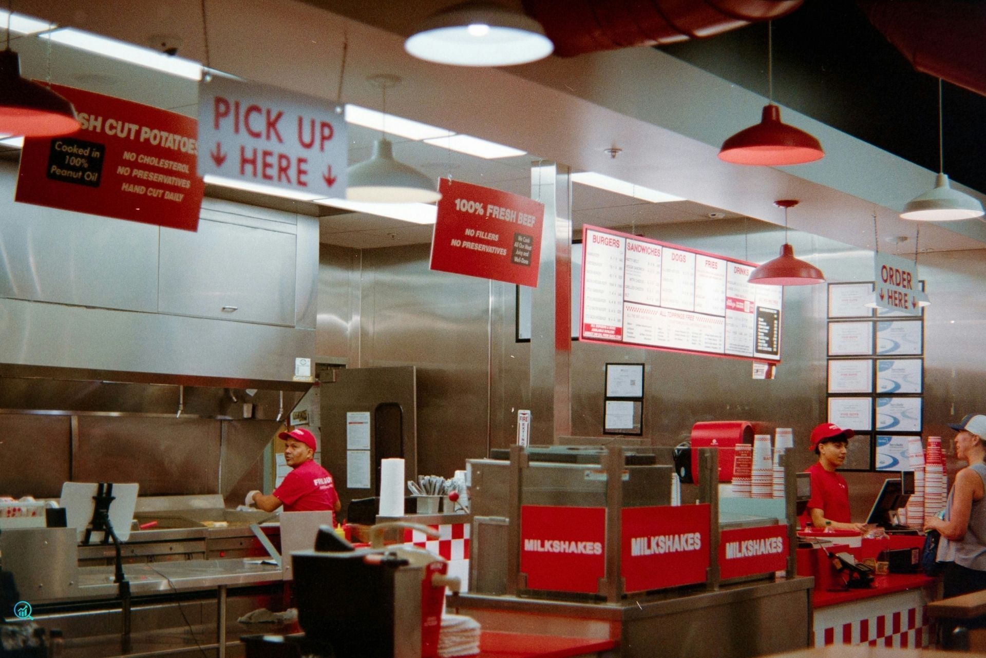 Franchise restaurant team serving customers, representing digital marketing and lead generation for franchisors and franchisees by Growth Reach Digital.