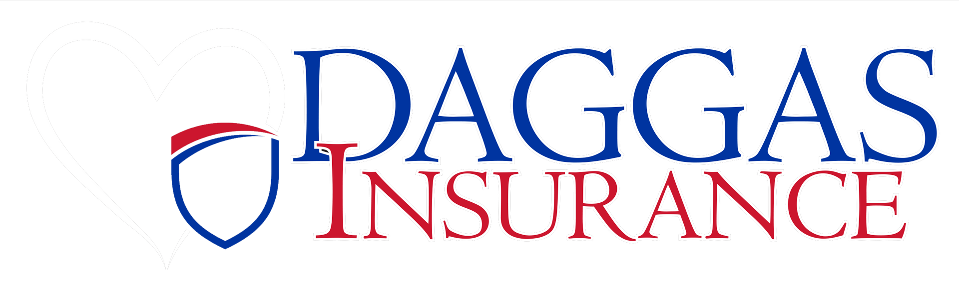 The logo for daggas insurance has a shield on it