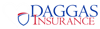 The logo for daggas insurance has a shield on it