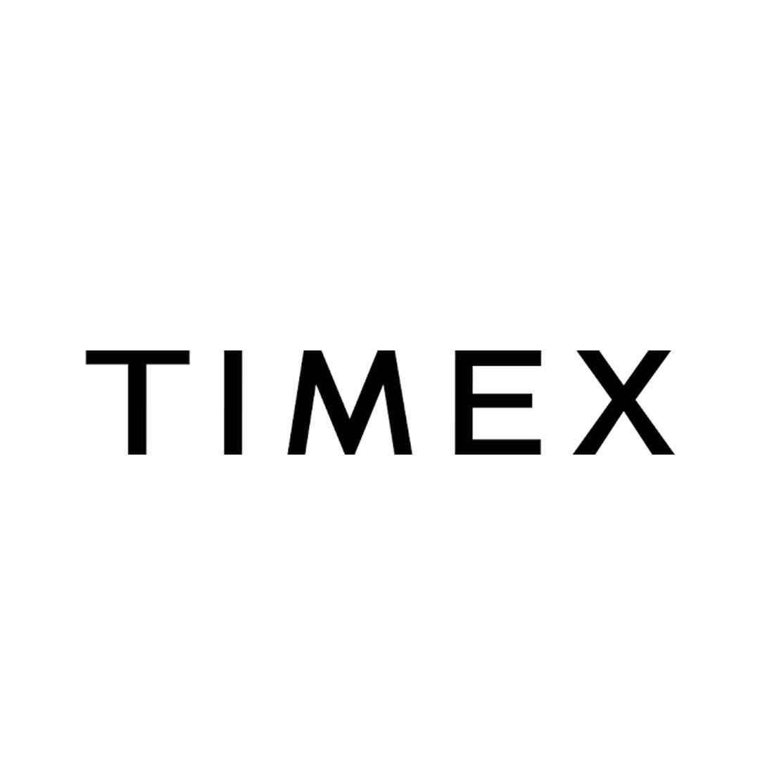 The timex logo is black and white on a white background.