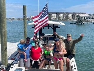 Happy Family on Boat — Murrells Inlet, SC — Diamond Nautical