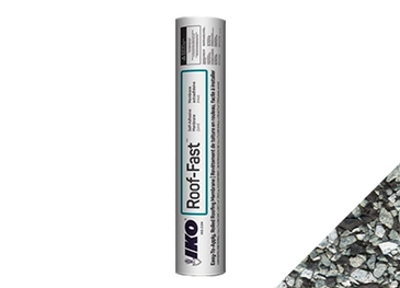 A roll of roof fast is shown on a white background.