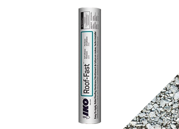 A roll of roof fast on a white background