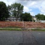There is a lot of dirt in the middle of the road.