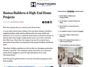 Boston Home Article