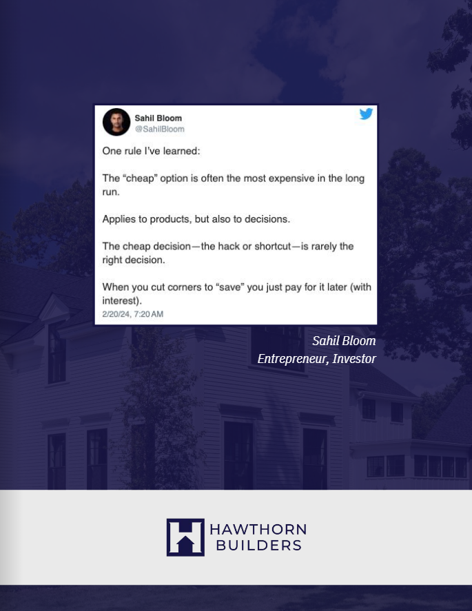 HAWTHORN BUILDERS BUDGET E-BOOK