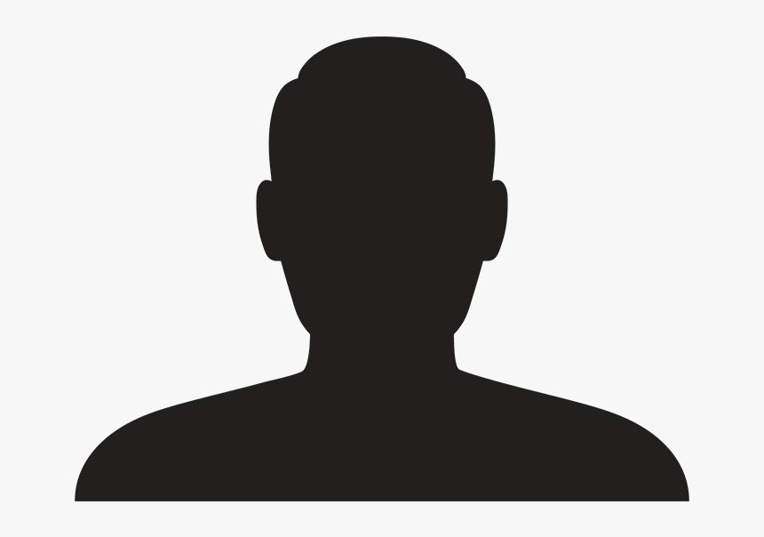 A silhouette of a man without a face on a white background.