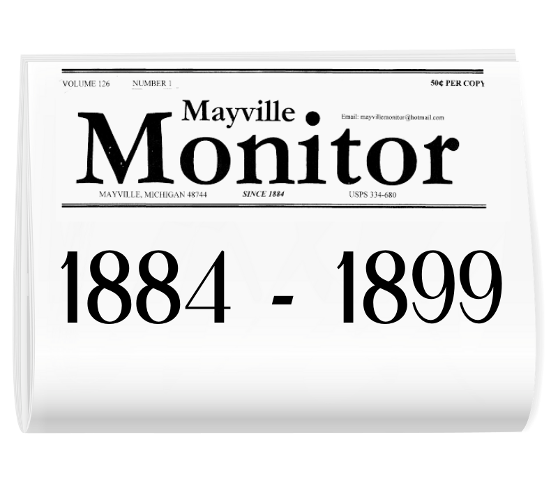 A mayville monitor newspaper from 1884 to 1899
