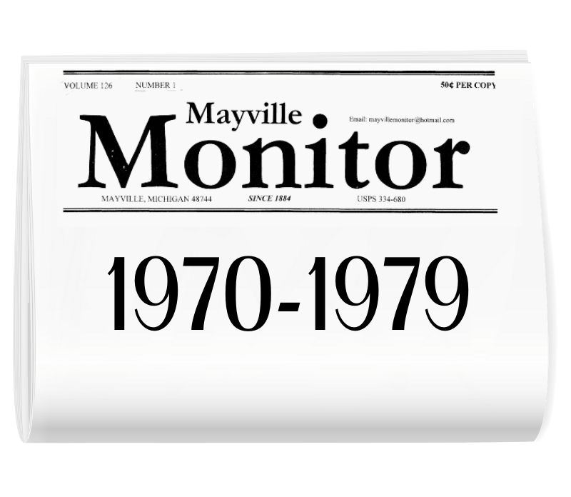 A mayville monitor newspaper from 1970 to 1979