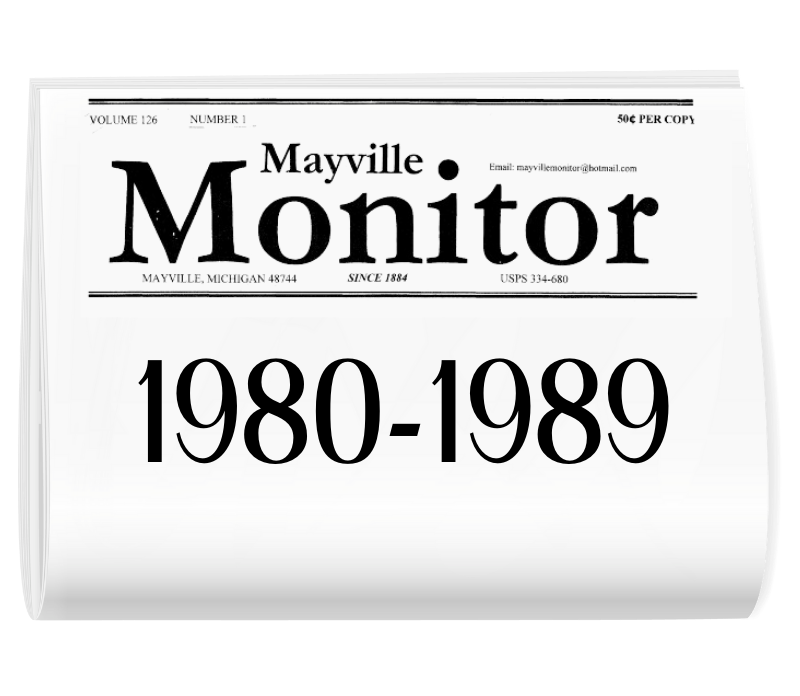 A mayville monitor newspaper from 1980 to 1989