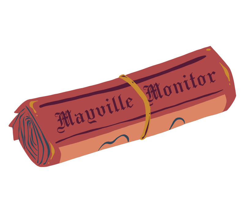 The front page of the mayville monitor newspaper