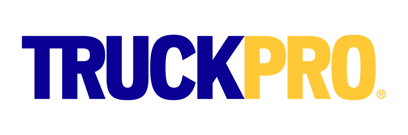 Logo TruckPro : « TRUCK » bleu avec « PRO » jaune.