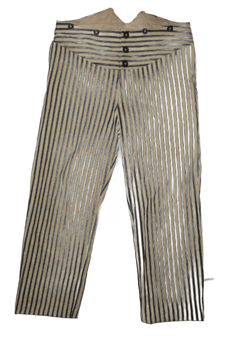 Black striped trousers