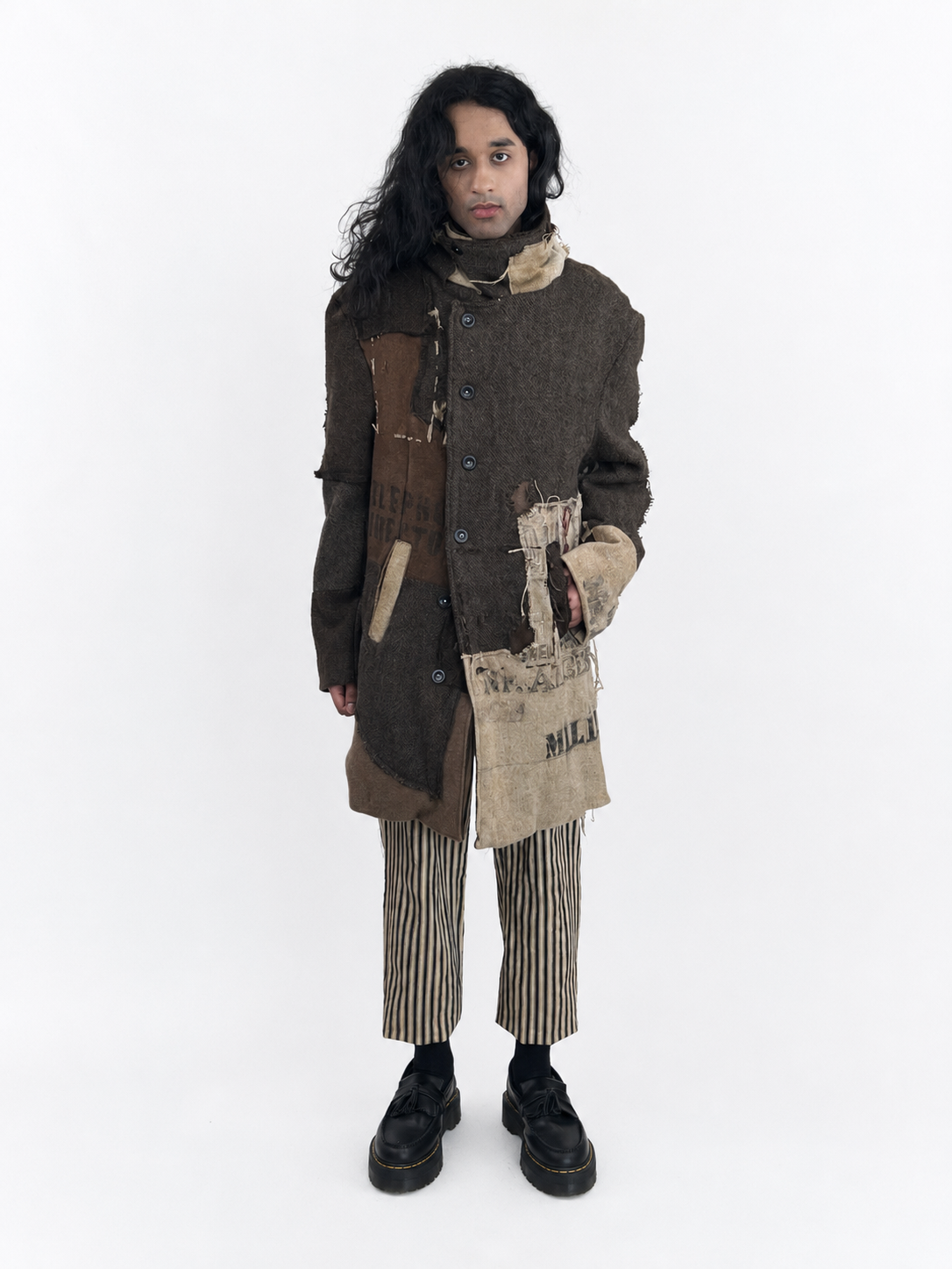 Patchwork overcoat