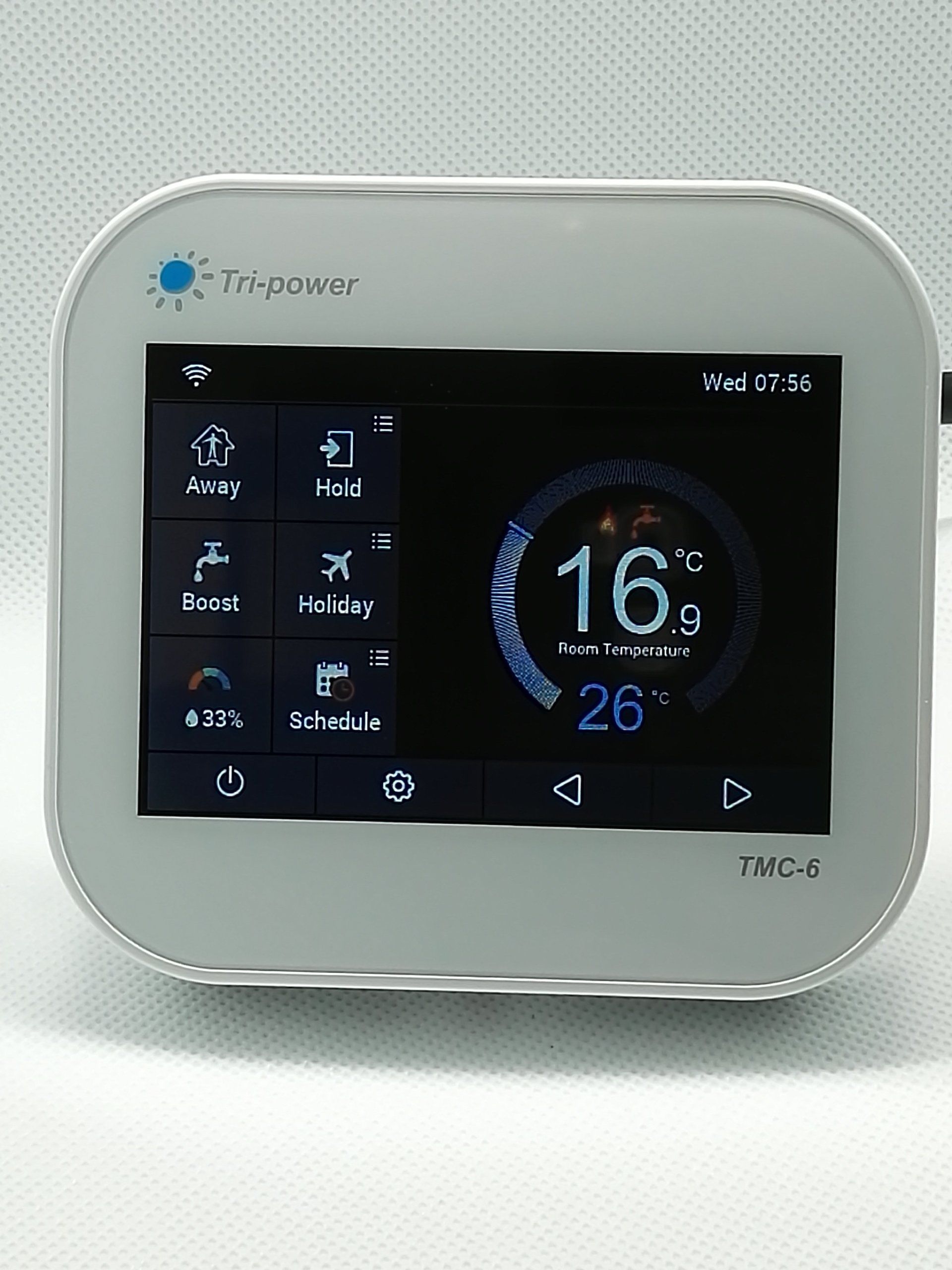 Wifi enabled Thermostat White