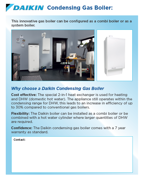condensing gas boiler