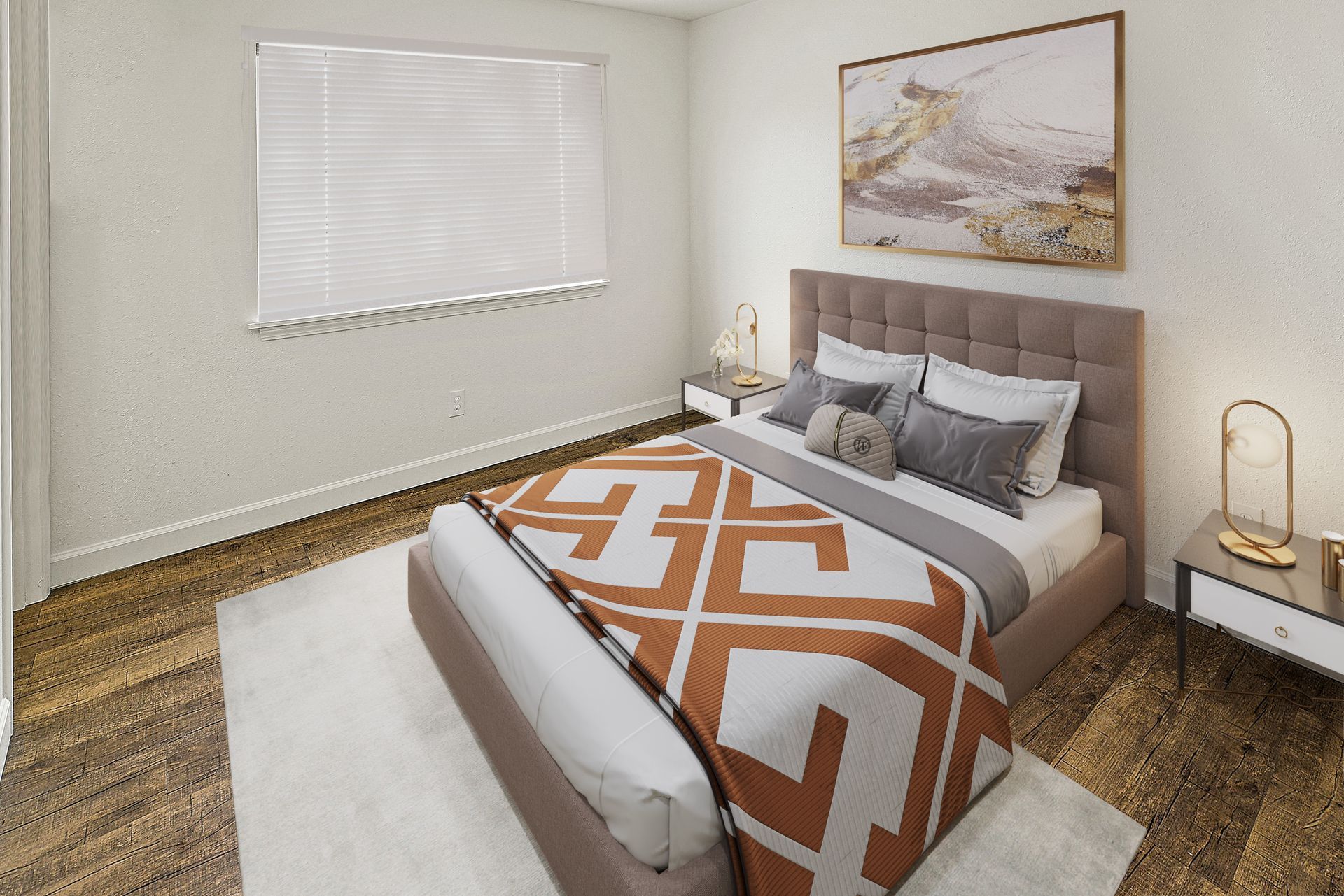 three bed two bath master bed