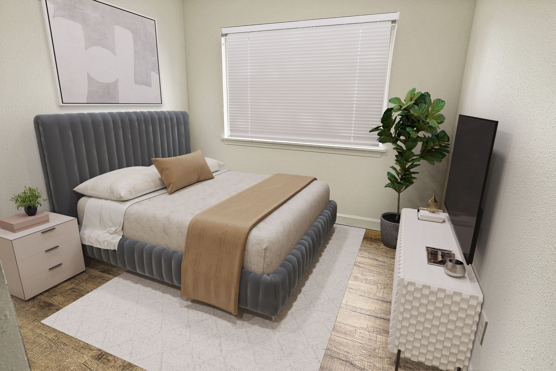 townhome two bedroom at bethalto staged