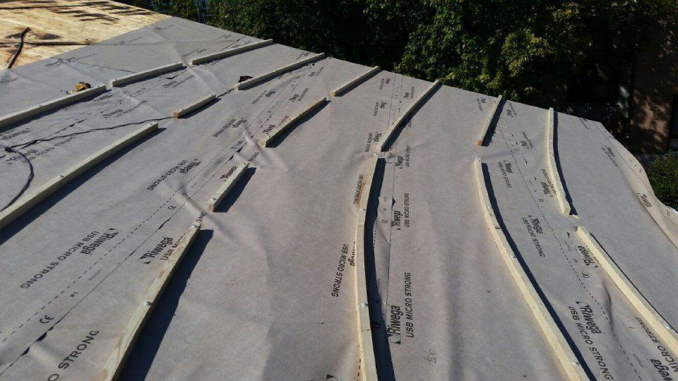 posa di guaina per impermeabilizzazione copertura